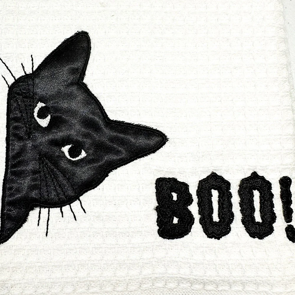 NEW Coronet Home BOO! Halloween Kitchen Towel Set/2